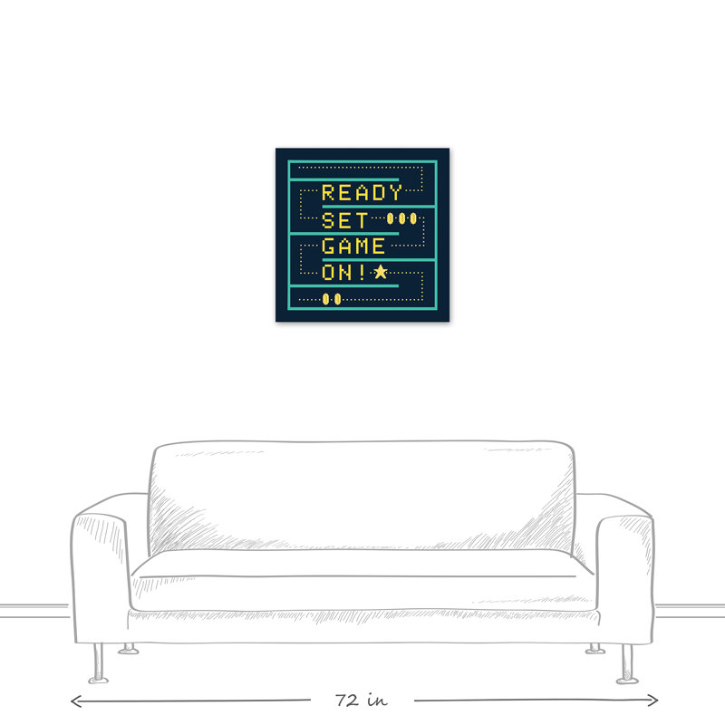 « ready set », art sur toile Van Winkle, H 16 po x l 16 po x P 1,25 po
