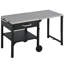 Chariot-bar de cuisine pliable d'extérieur Lark avec plateau en acier inoxydable, tiroir et roulettes-128860024