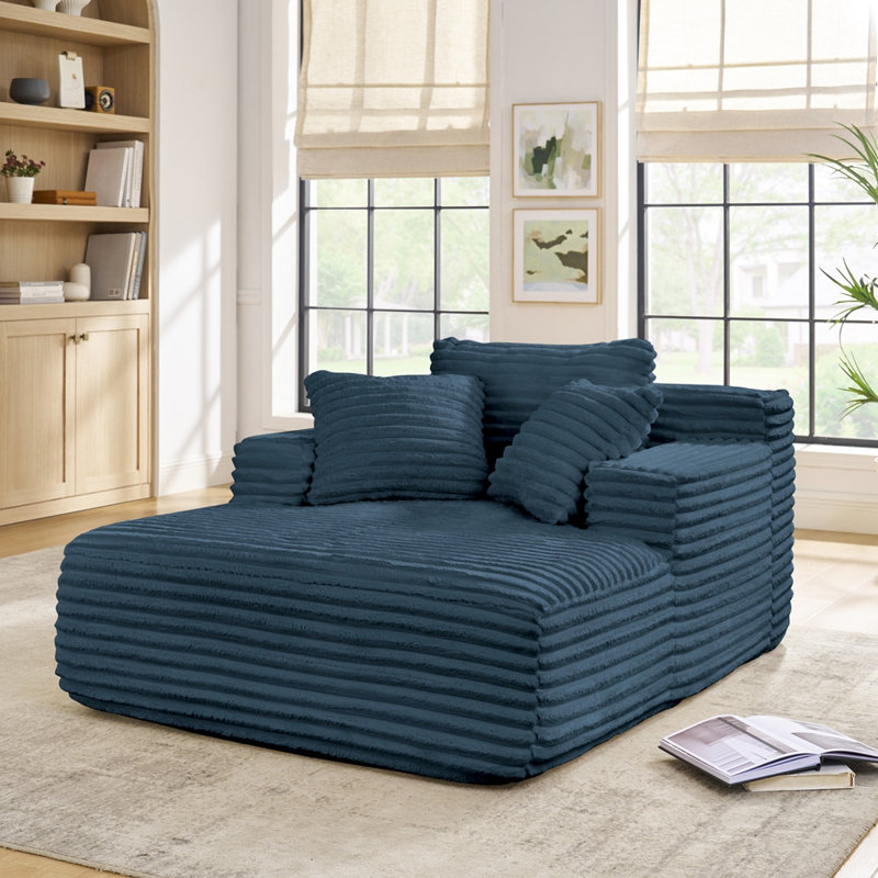 Canapé-lit confortable en tissu moelleux avec rembourrage complet, assemblage facile et utilisation polyvalente pour la détente et la commodité