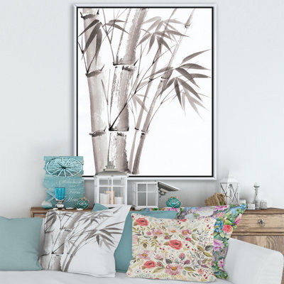 Palmier en bambou - III sur toile