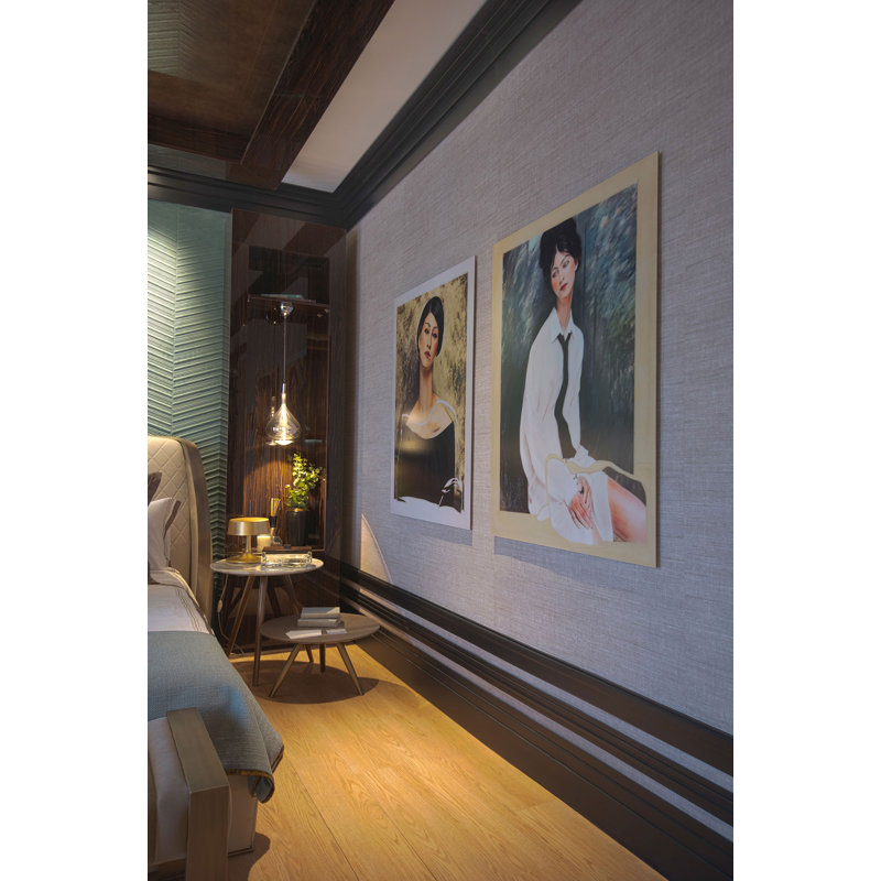 78-Inch White Polyurethane Crown Moulding