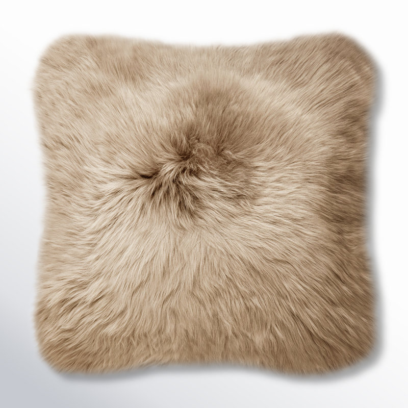 Housse et insert de coussin carré Fieldman Euro, Gris château, 18" x 18"