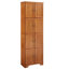 Armoire de rangement en chêne à 8 tablettes et 8 portes, 72,4 po de hauteur. Pour différents endroits. Extérieur lisse, structure à emplacements variés. Finition, fabrication