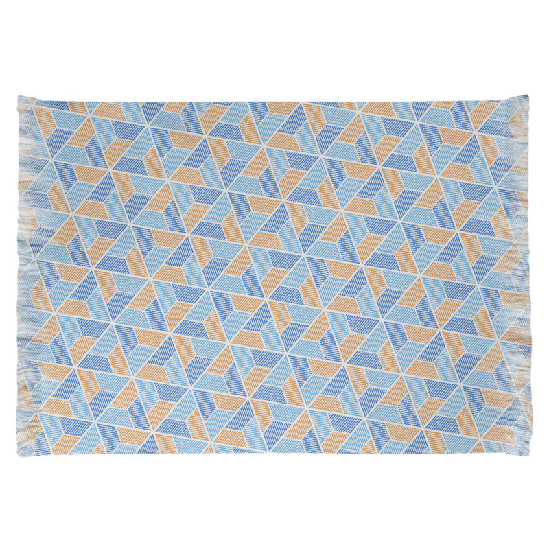 Tapis bleu/jaune trapézoïdals Mcguigan, Oui