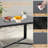 Outdoor Patio Metal Black Large Coffee Tables