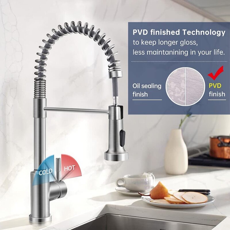 ARRISEA Pull Down Kitchen Faucet | Wayfair