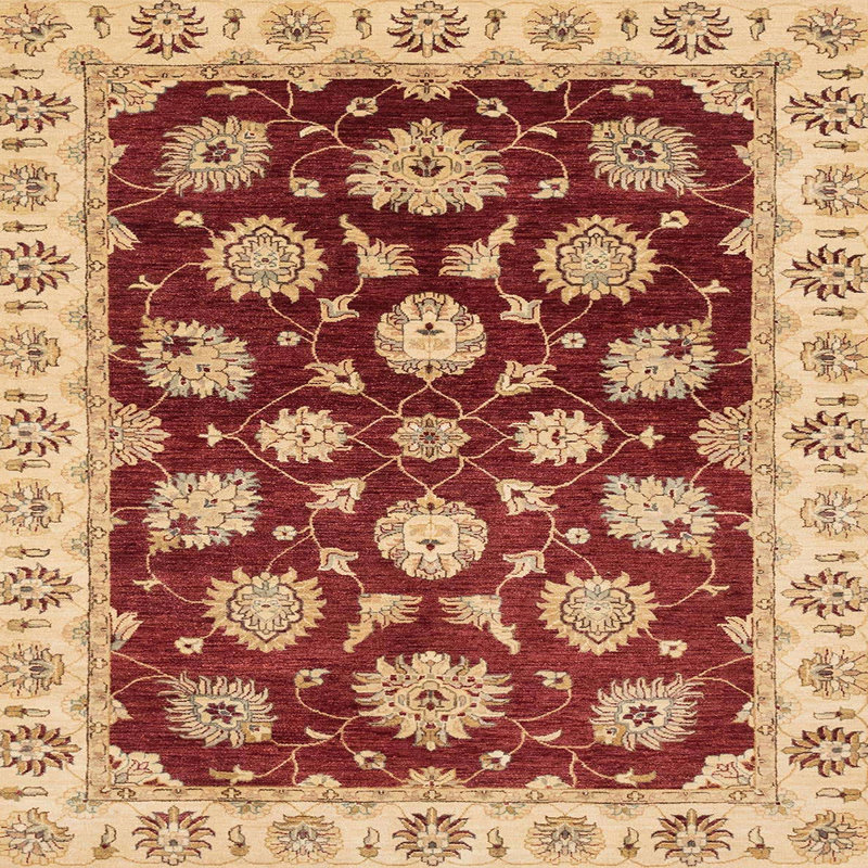 Tapis multicolore à motif abstrait Adalisse, Carré 6 pi