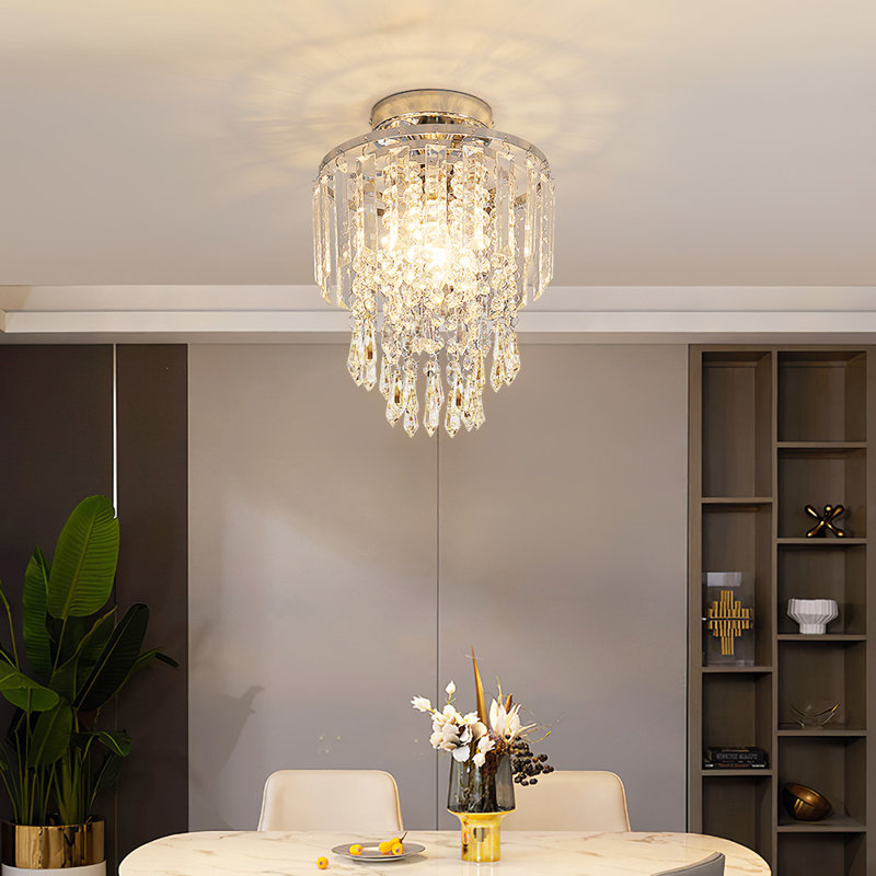 Nayeli Chrome Flush Mount
