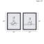 Sketch 2-Piece Framed Glass And Matted Wall Art Set