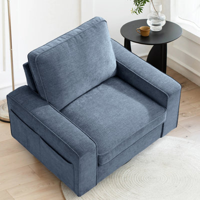 40.16'' Chenille Square Arm Sofa