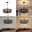 20 Inch Black Chandelier, 5-light Farmhouse Chandelier