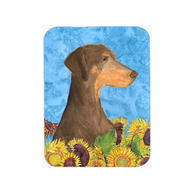 Planche à découper en verre Doberman