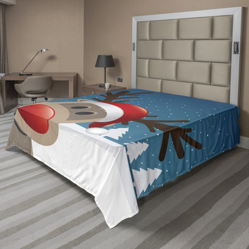 Microfiber No Pattern And Not Solid Color Flat Sheet, California King Flat Sheet