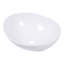 Lavabo de salle de bain vasque ovale en céramique 16 x 13 pouces, blanc - teint, élégant accessoire de lavabo moderne, s'adapte à tous les styles