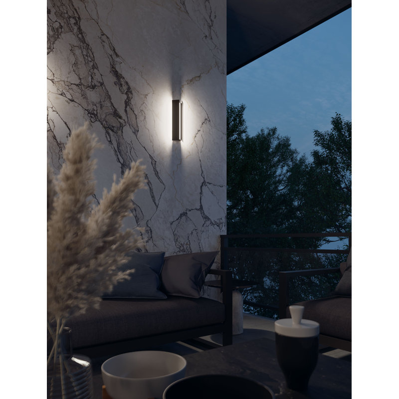 Ryan LED Outdoor Sconce, 4.52" H x 18" W x 6" D