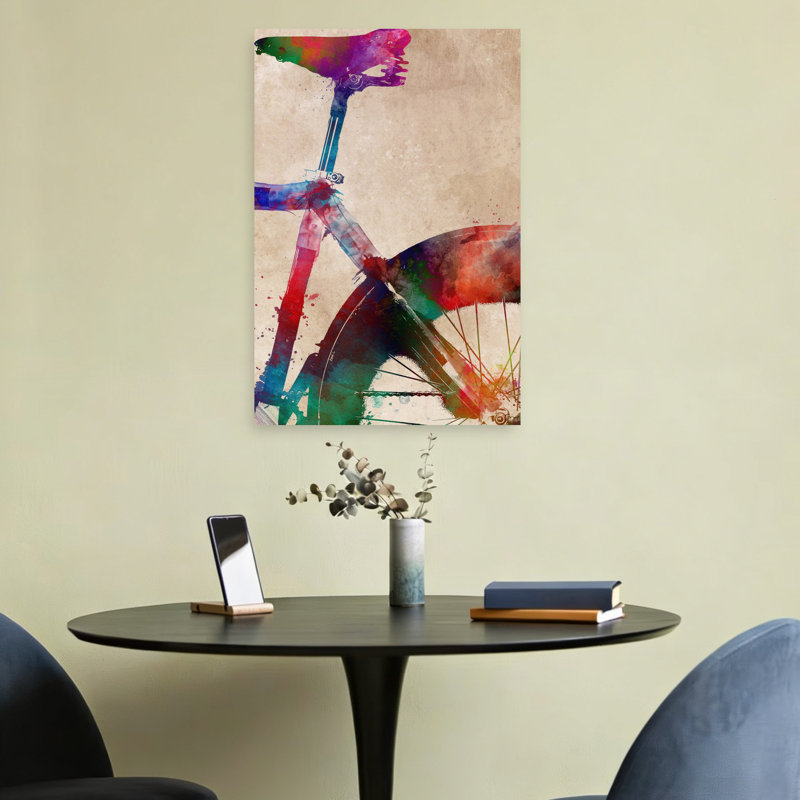 «Cycling Sport Art 17», art mural contemporain, H 24 po x l 16 po