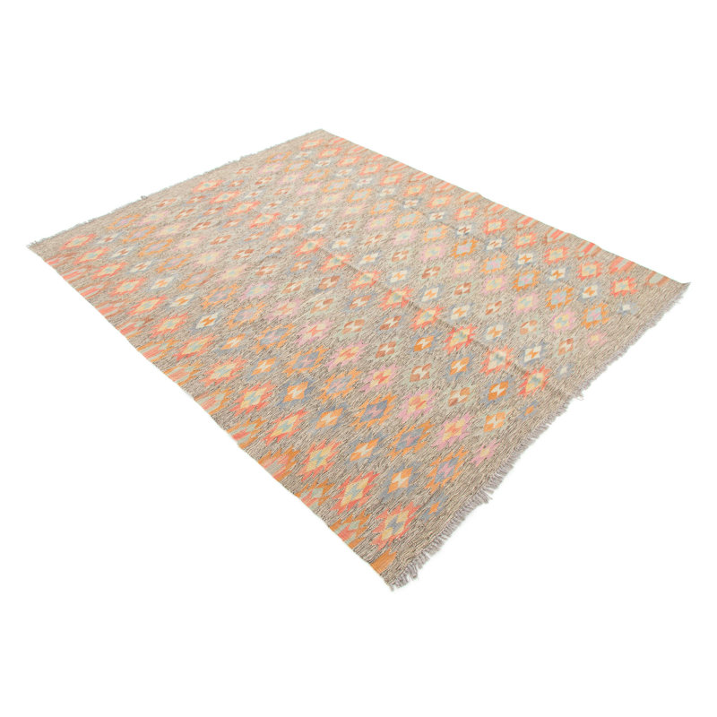 Geometric Wool Hand Woven 158cm X 193cm Area Rug