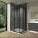 Corner Shower Enclosure 36 In.d X 36 In. W X 72 In. H, Double Sliding Corner Shower Door With 1/4 In. Tempered Glass, Sliding Shower Enclosure In Black