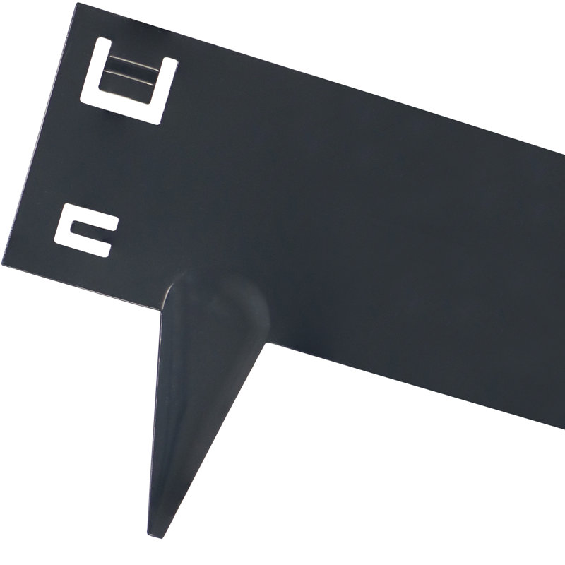 Bordure de paysage en métal 16,7 pi - paquet de 5 de bordure de jardin en acier 42 po x 7 po pour l'aménagement paysager - Gris