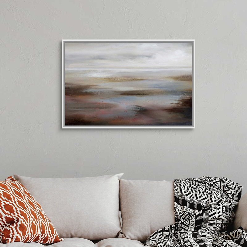 «Serene Image» par Karen Hale, reproduction sur toile, H 26 po x l 38 po x P 1,75 po, Cadre blanc