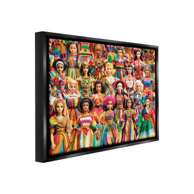 "Diverses poupées" par Michael David Ward sur toile