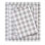 Ensemble de draps 4 pièces avec motif à chevrons gris, flanelle 100% coton, doux et confortable, drap plat, 2 taies d'oreiller ajustées, flanelle à motif à carreaux, doux
