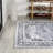 Frutuosa Bohemian Distressed Chenille Machine-Washable Gray/White Rug-105974306