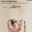 Ensemble de robinet de douche à pluie haute pression mural 10 ", robinet de baignoire avec valve brute-73468218