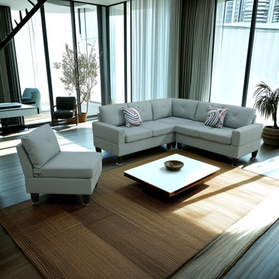Canapé modulaire 4 pièces Modern L
