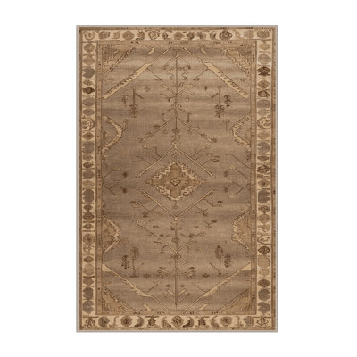 Tapis brun lavable à la machine