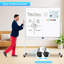 Tableau blanc effaçable à sec sur roulettes 48 po x 48 po