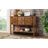 Solid Wood Console Table With Drawers, Rustic Look - 48'' Side Table, Charm, For Dining Room-346923185