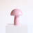 Glass Mushroom Table Lamp, Petite Close Top Stripes-73477315-73477333