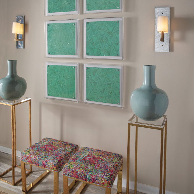 Handmade Solid Wood Wall Decor, Green