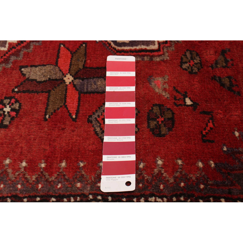 Konya One-of-a-Kind 3'6" X 9'7" 1990s Runner Wool Area Rug Red