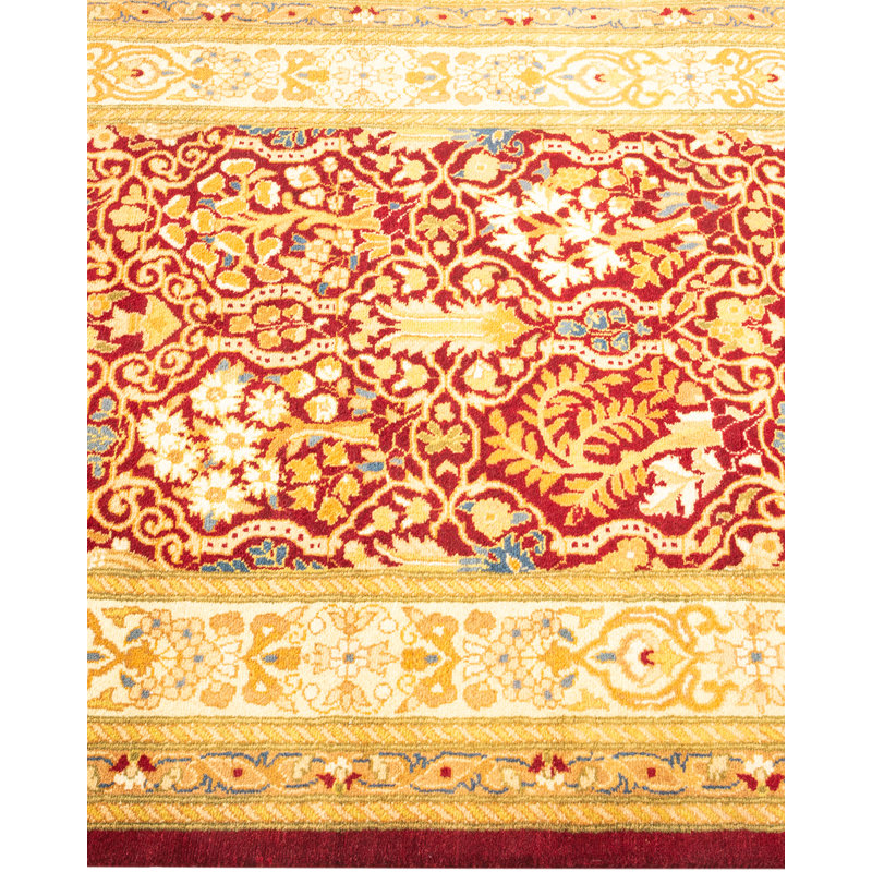 Mogul One-of-a-Kind 2' 7" X 12' 10" 2010s Runner Wool Area Rug Red