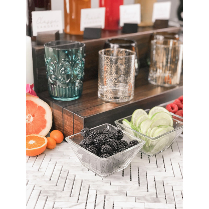 Med-Century Rectangular Riser, 11 x 20 x 7