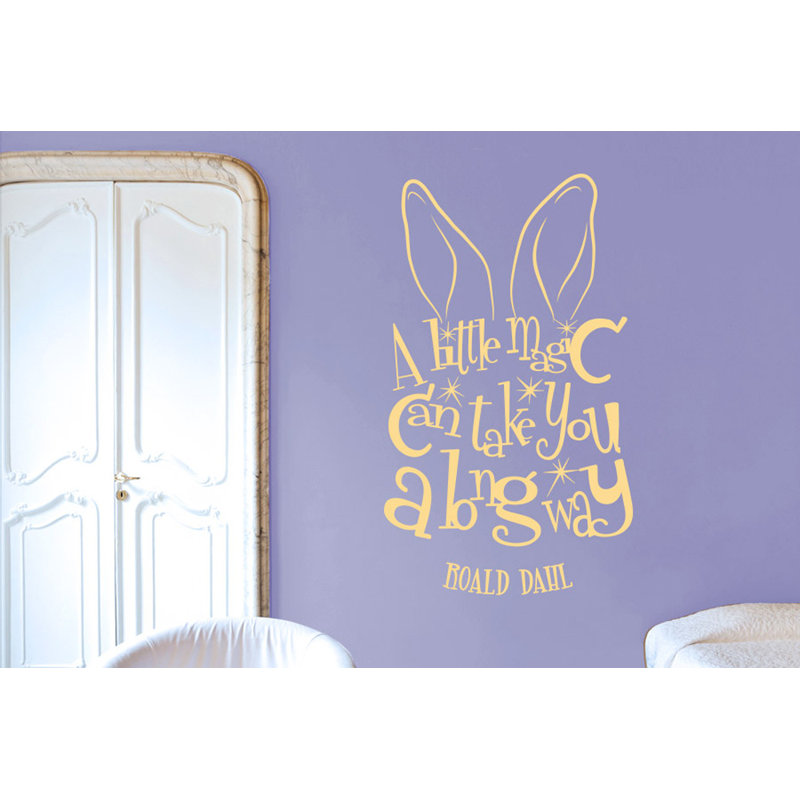 Roald Dahl Wall Sticker, Beige
