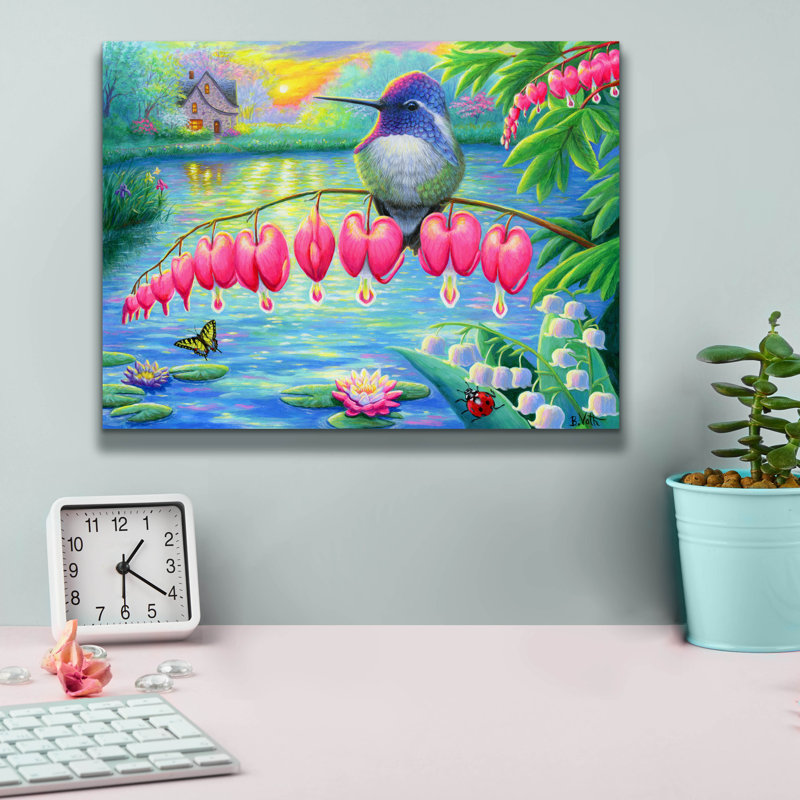 «Morning Glory» par Bridget Voth, H 12 po x l 16 po x P 0,75 po
