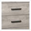 Commode de chambre moderne bicolore grise avec 6 tiroirs de rangement - Meuble de commode contemporain en bois