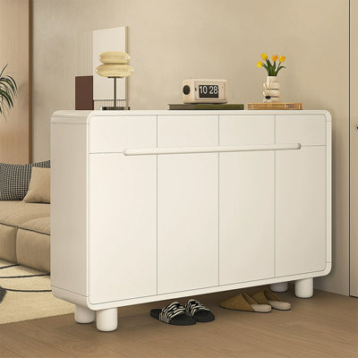 Beige Solid wood Shoe Storage