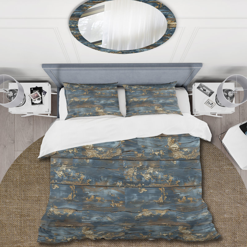 Ensemble de housse de couette Farmhouse, Housse de couette très grand + 2 taies décorativ