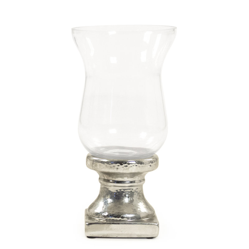 Glass Accent Decor, 13.5" H x 7" W x 7" D