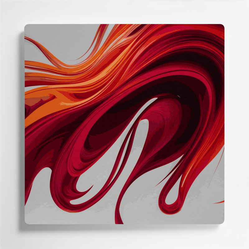 Gradient Abstract 8 Gray Metal Wall Art, 8" H x 8" W