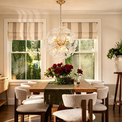 Colstrip 8-Light Iron Dimmable Sputnik Chandelier
