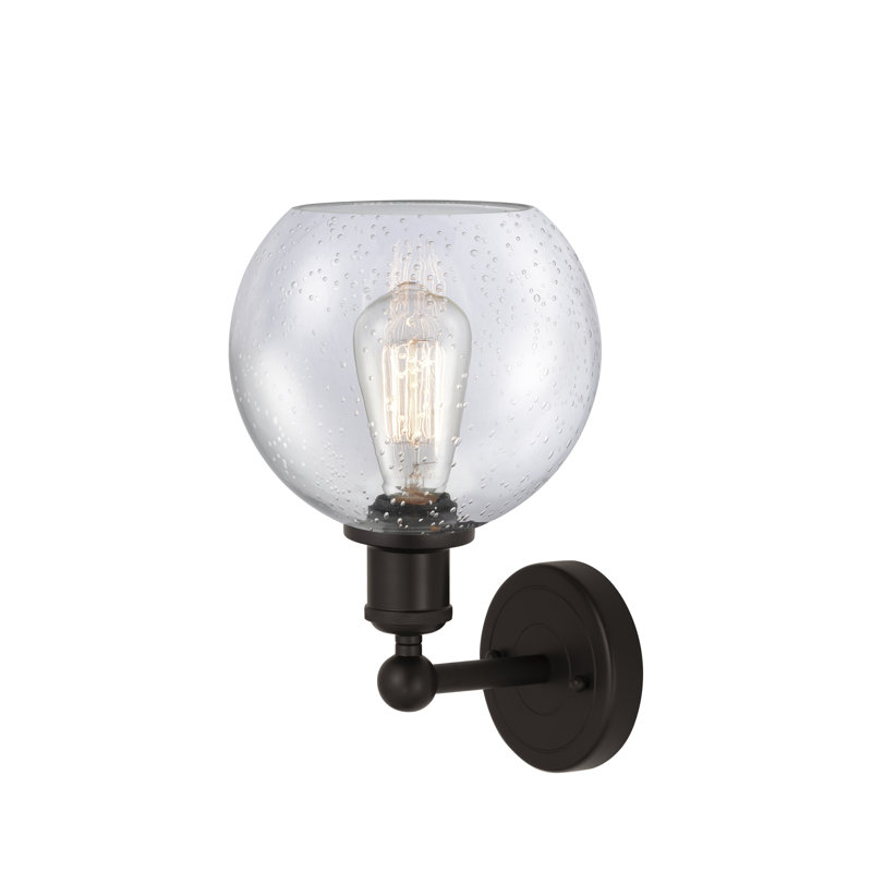 Ellington Steel Armed Sconce, Oil Rubbed Bronze, Seedy
