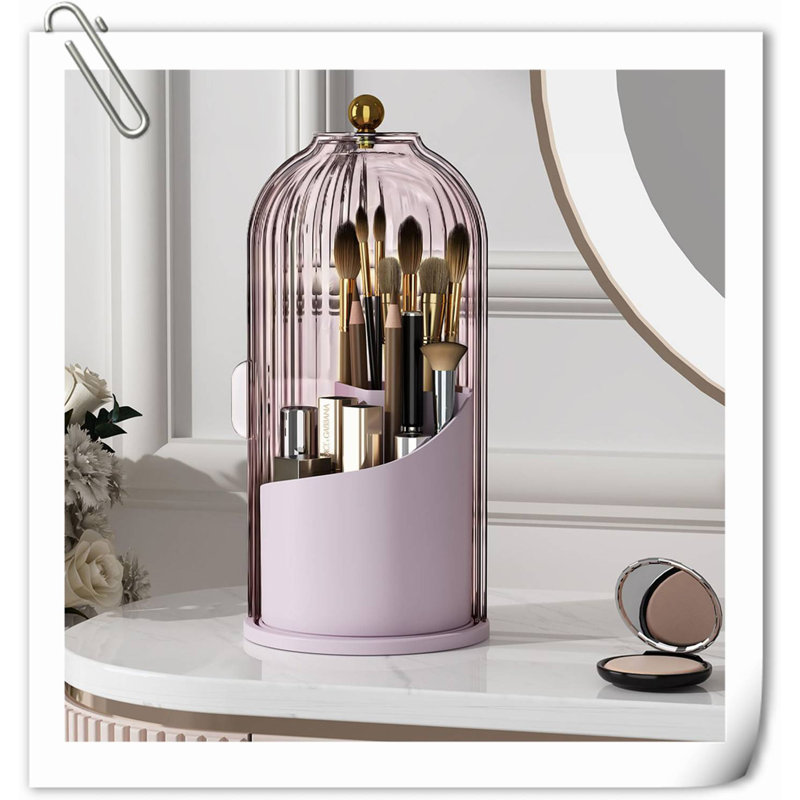 Aveyah Plastic Makeup Organizer, Purple