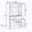 Widen Display Storage Cabinet with Glass Doors-85244933