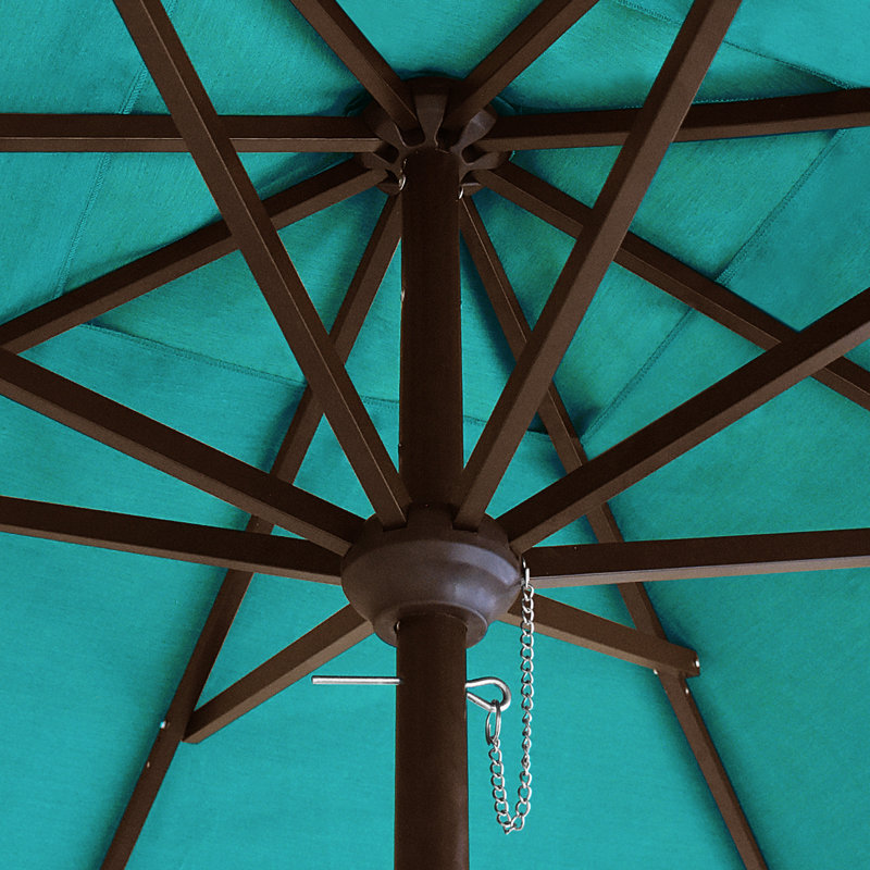 Parasol de marché carré 6 pi Nahlani, Bleu turquoise