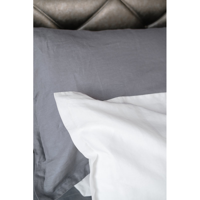 Ensemble de draps en lin, Grand, Blanc arctique